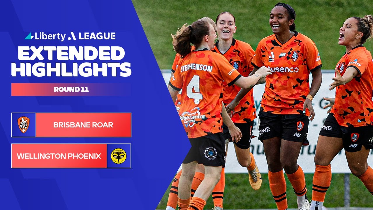 Brisbane Roar Fc V Wellington Phoenix – Extended Highlights | Liberty A League 2023 24 | Round 11