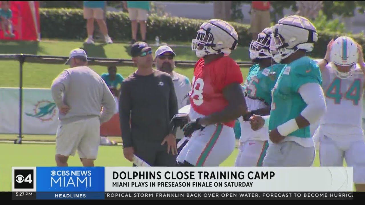 Miami Dolphins Close Training Camp Ahead Of Preseason Finale