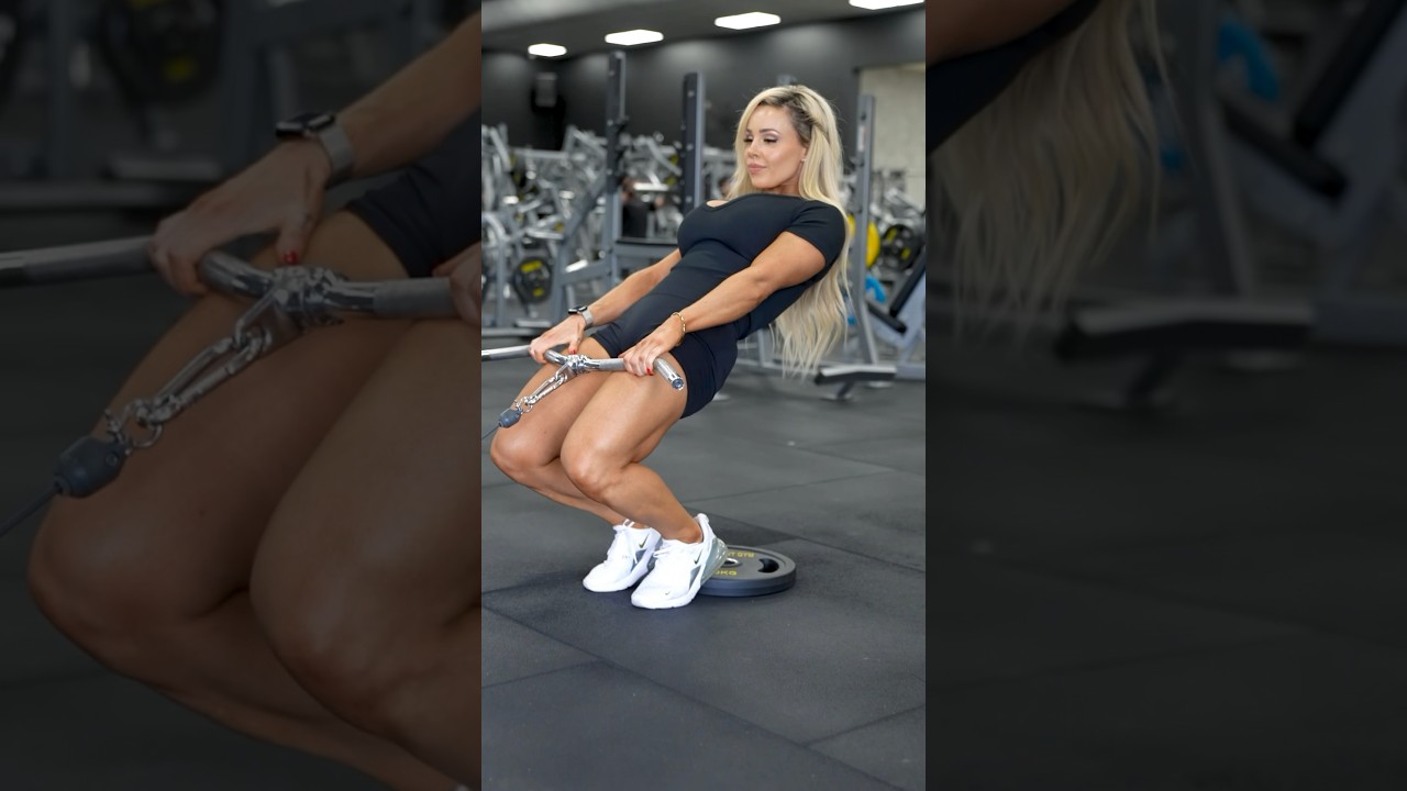 Cable Sissy Squats #legsday #quads #gymworkout