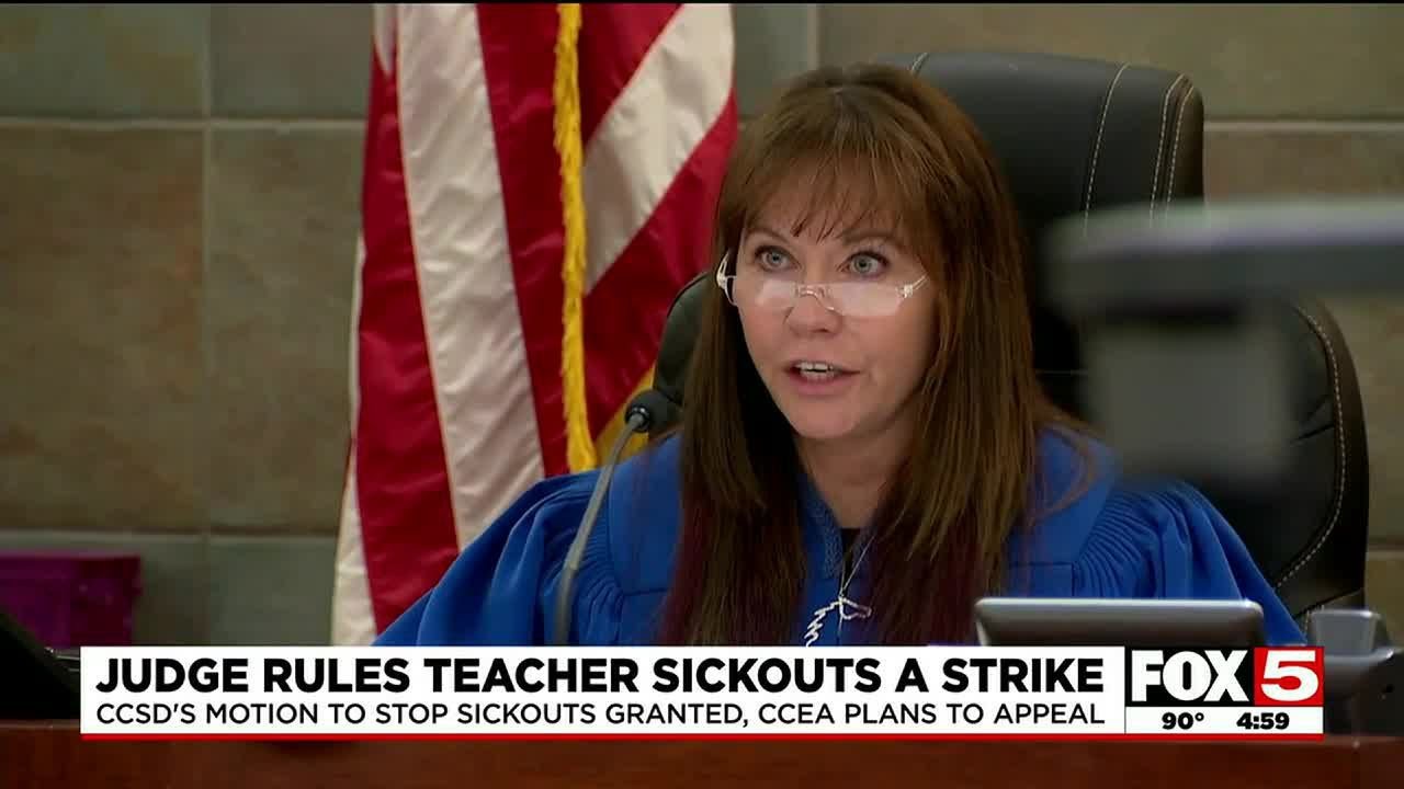 Ccsd’s Motion For An Injunction To Stop Teacher ‘sickouts’ Granted In District Court