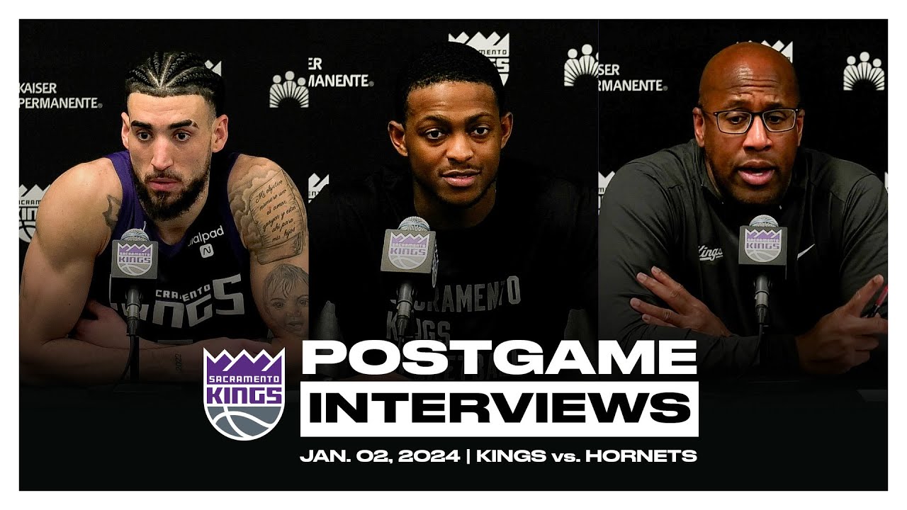 Chris Duarte, De’aaron Fox And Coach Brown | 1.2.24 Postgame Pressers