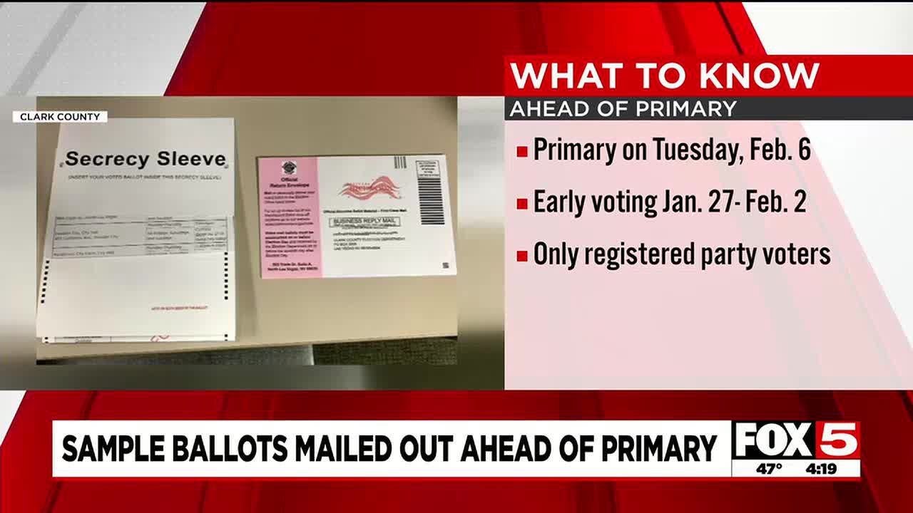 Clark County Mailing Out Presidential Preference Primary Sample Ballots