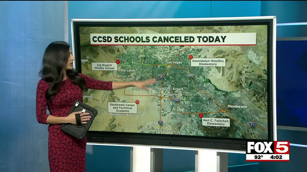 Classes Canceled At 4 Las Vegas Valley Schools Tuesday Due To Shortage Of Teachers