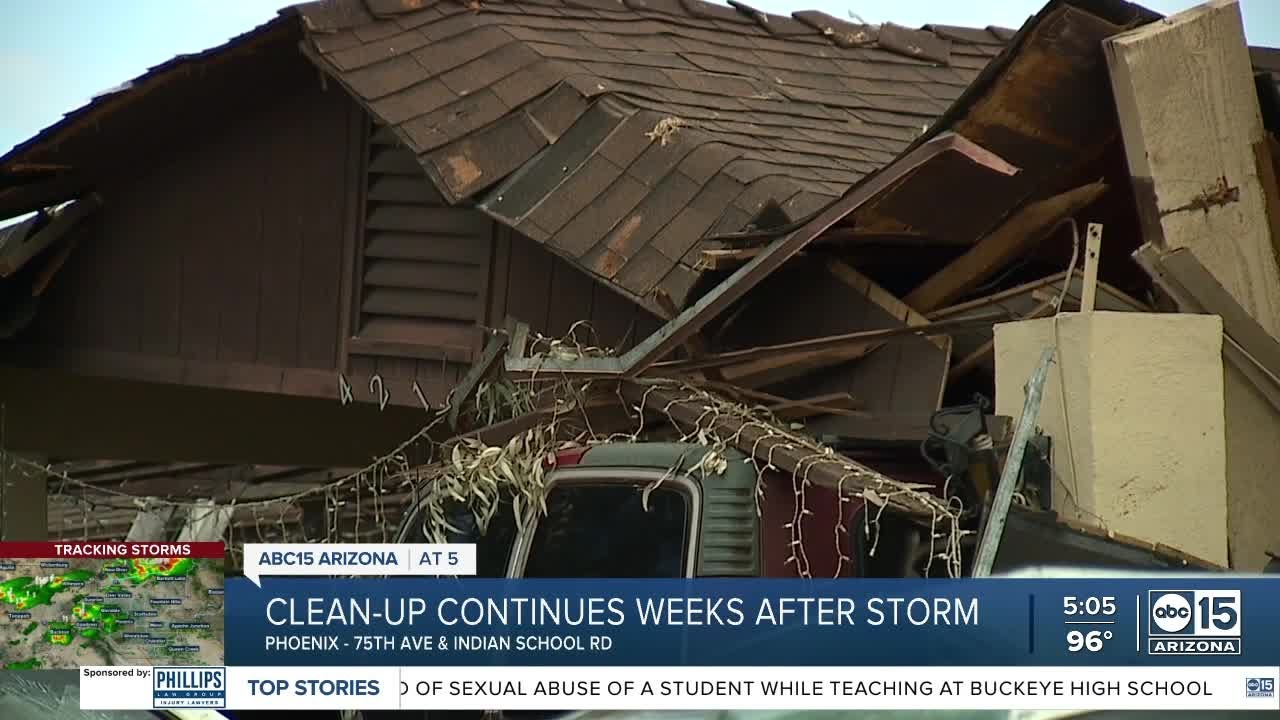 Clean Up Continues Weeks After Powerful Storm In Phoenix