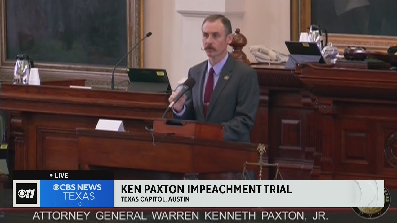 Closing Statements From Rep. Andrew Murr In Paxton Impeachment Trial | Dallas News