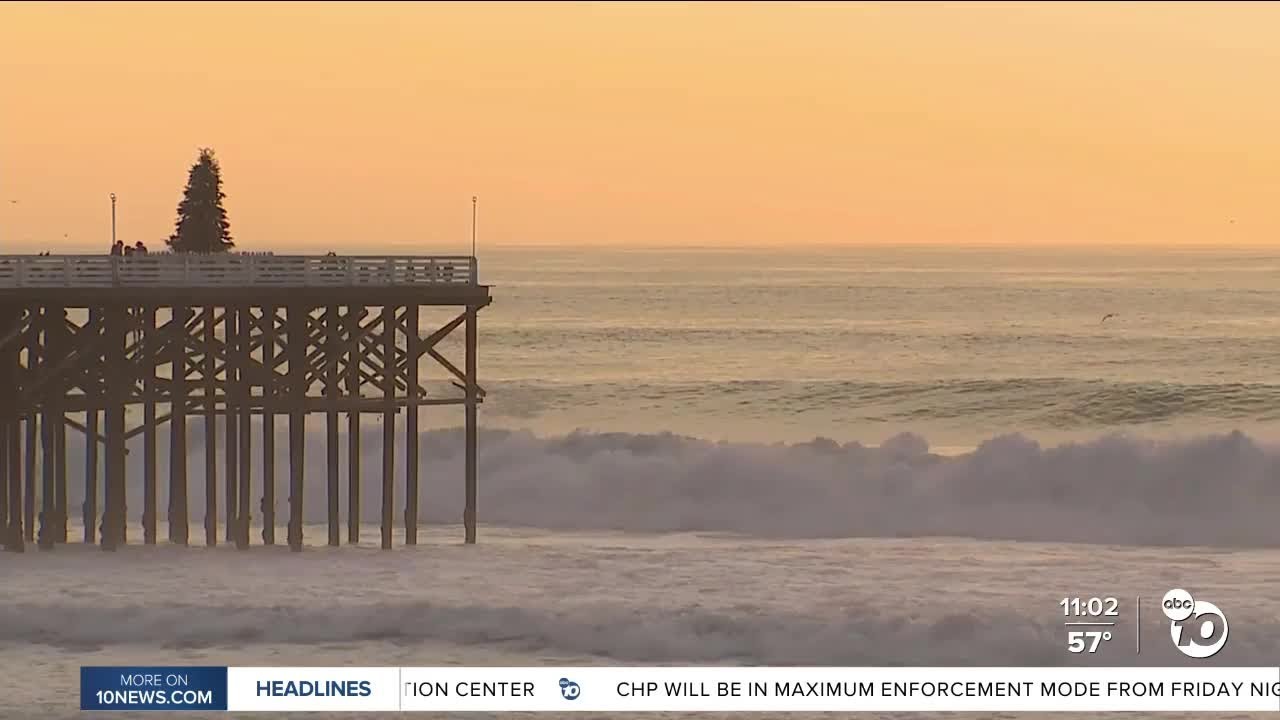 Crystal Pier Closed Due To Safety Concerns Amid High Surf In San Diego County | San Diego News