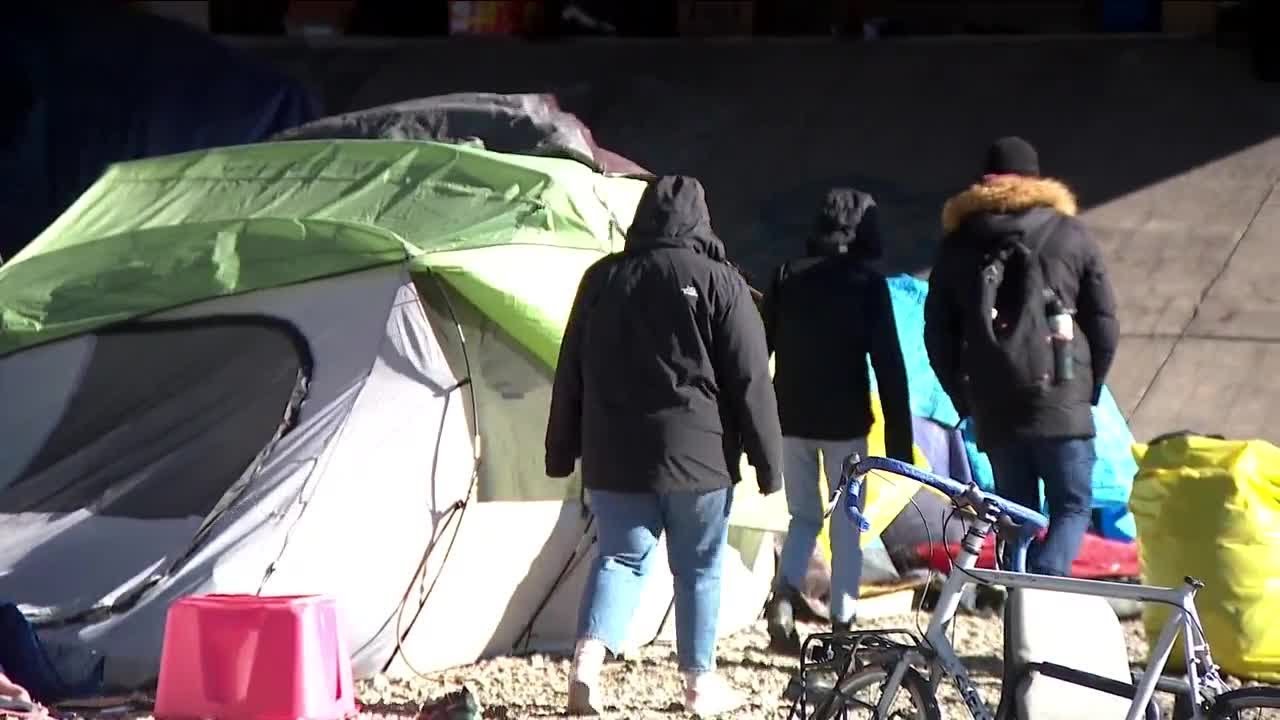 Denver Clearing Out Migrant Encampment Under Bridge Ahead Of Cold Temperatures