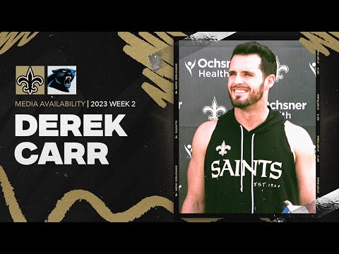 Derek Carr Previews Week 2 | New Orleans Saints | Saints News