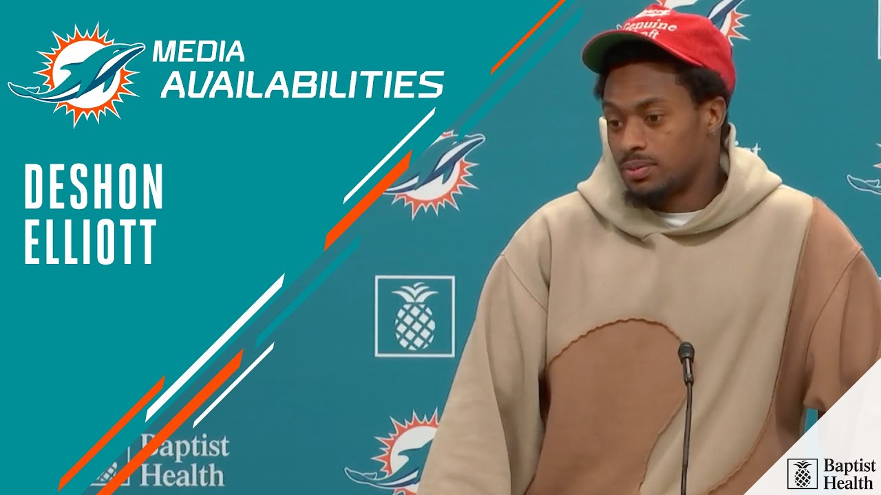 Deshon Elliott Meets With The Media | Miami Dolphins | Dolphins News