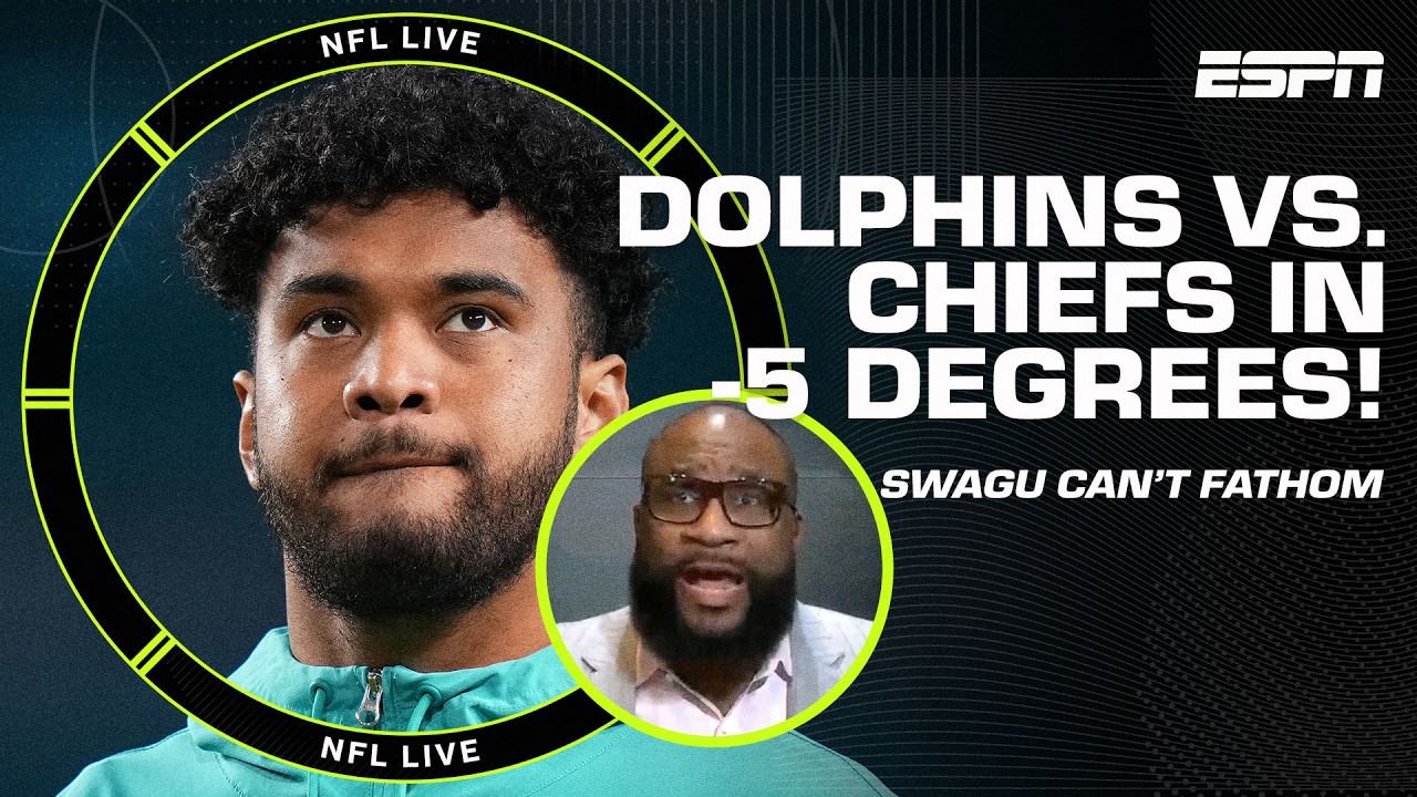 Dolphins Vs. Chiefs Playing In 5 Degrees 🧊 ‘that’s Unhealthy’ 😳 – Swagu | Nfl Live