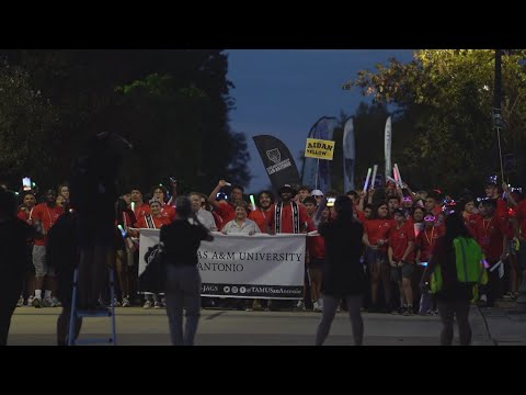 Texas A&m San Antonio Holds Annual Jaguar March