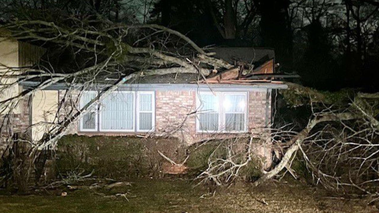 Family Safe After Tree Falls On Home In Dekalb County