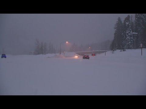 Feet Of Snow, Low Visibility Force Mountain Passes To Shut Down