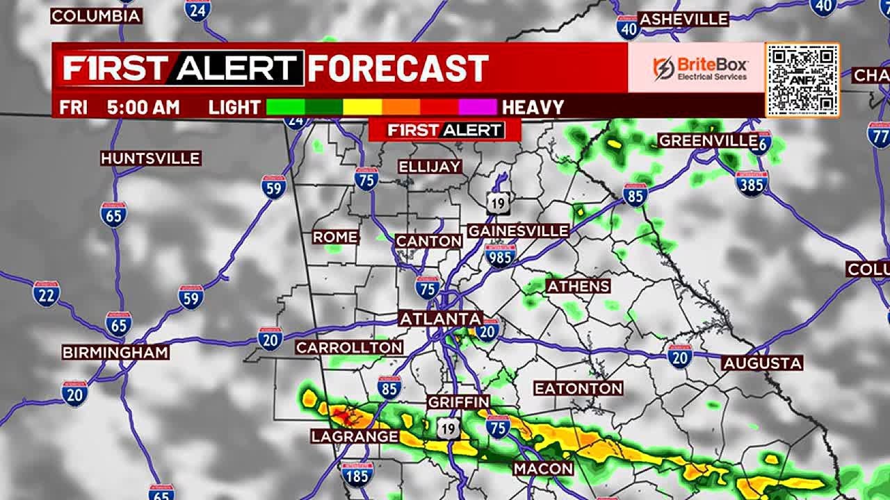 First Alert: Scattered, Heavy Rain Showers Expected Friday Morning