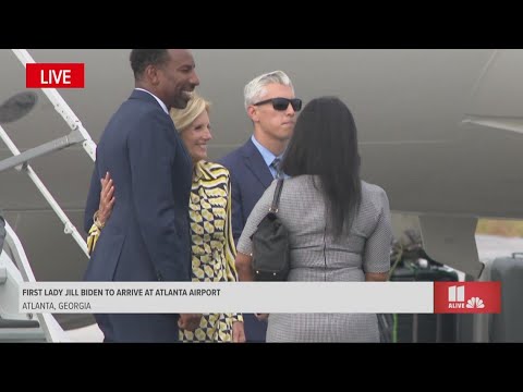 First Lady Jill Biden Arrives In Atlanta | Rewatch