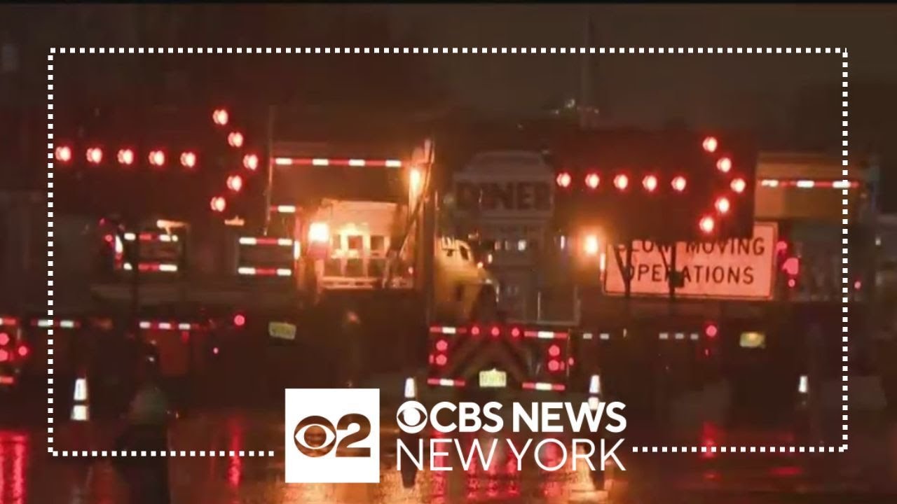 Floodwaters Cover Roads In Union County, New Jersey