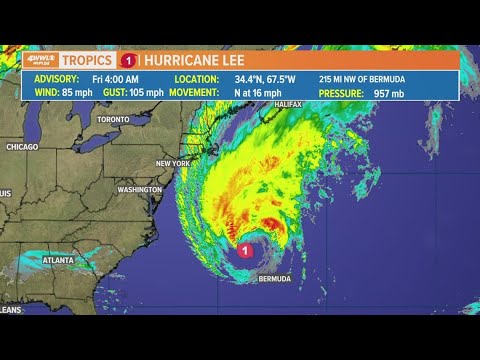 Friday Morning Tropical Update: Hurricane Lee Headed For Canadian Landfall | New Orleans News