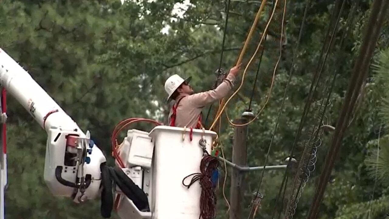 Georgia Power Crews Still Working To Restore Power To Thousands After Storms