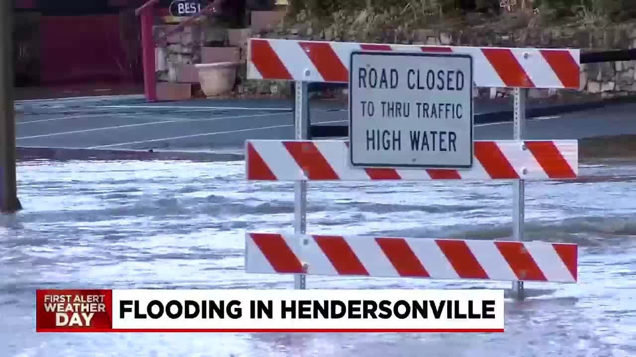 Heavy Rainfall Leads To Flooding In Hendersonville