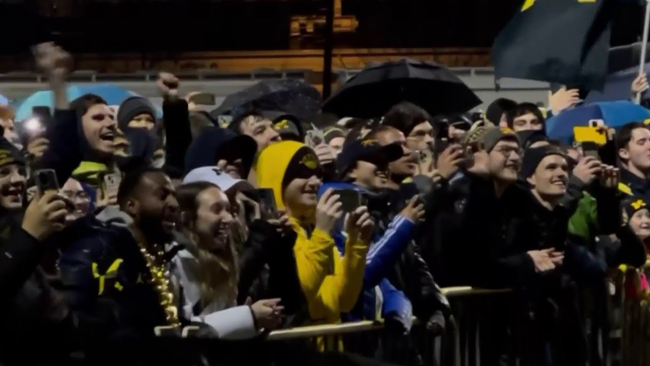 Hundreds Of Fans Brave Weather To Welcome Michigan Wolverines Back To Ann Arbor | Detroit News