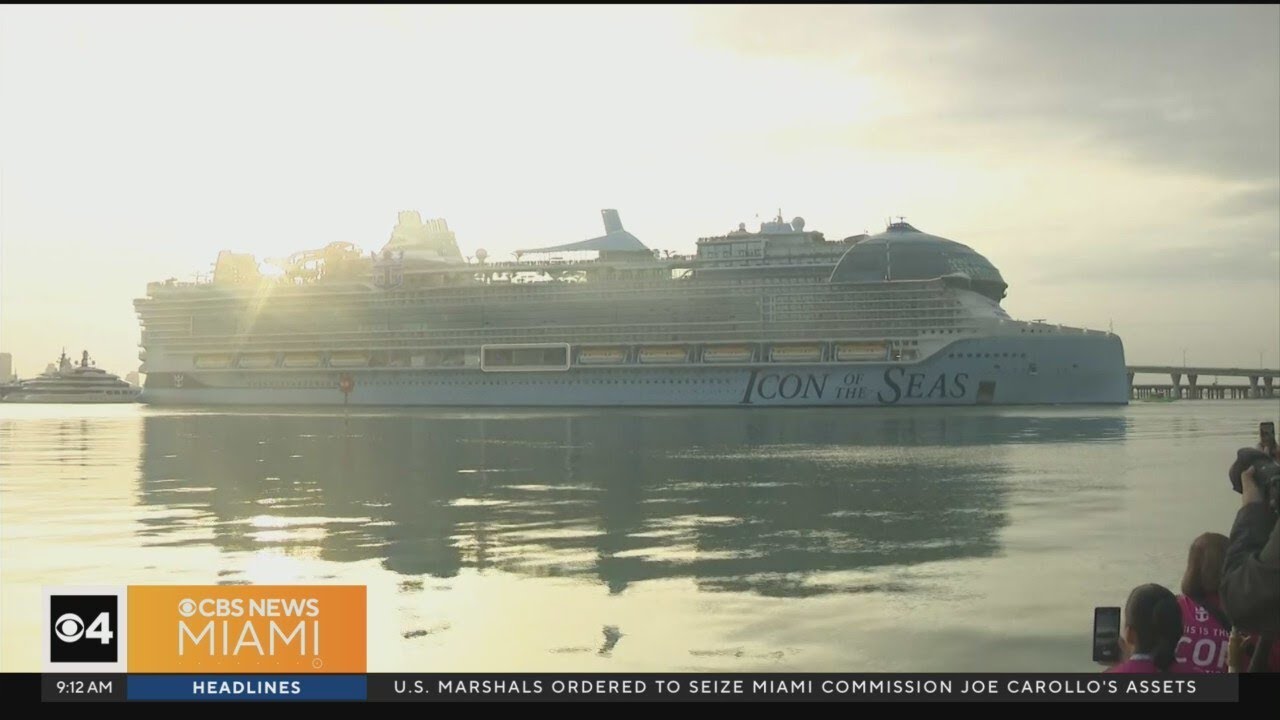 Icon Of The Seas, World’s Largest Cruise Ship, Arrives In Miami