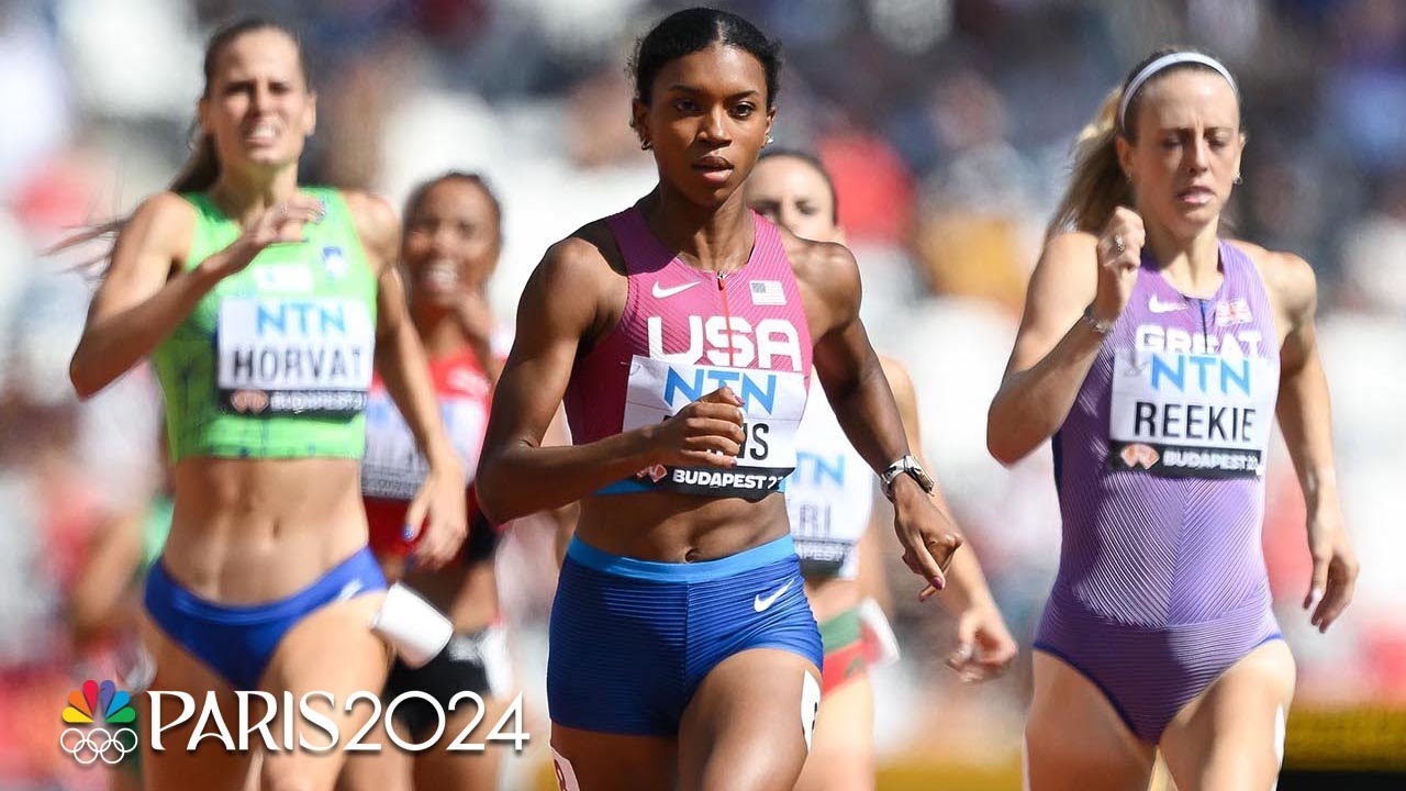 Team Usa’s Nia Akins Fights Her Way Through A Crowd With 800m Semis Spot On The Line | Nbc Sports