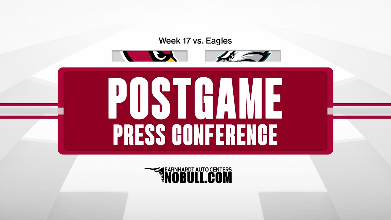 James Conner Postgame Press Conference | Cardinals Vs. Eagles Week 17