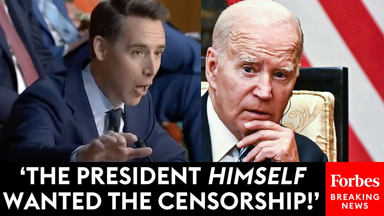 Josh Hawley Brings The Receipts To Show Biden Engaged In ‘un American’ Censorship Of U.s. Citizens