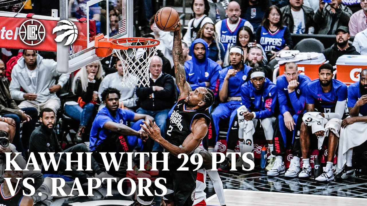 Kawhi Leonard With 29 Pts Vs. Raptors | La Clippers