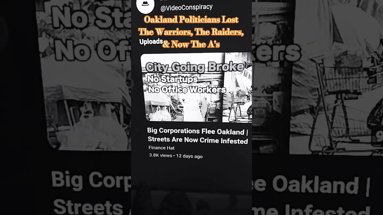 The A’s Baseball Team Escaped The Most Dangerous City In The World Oakland. #crime #mlb #news