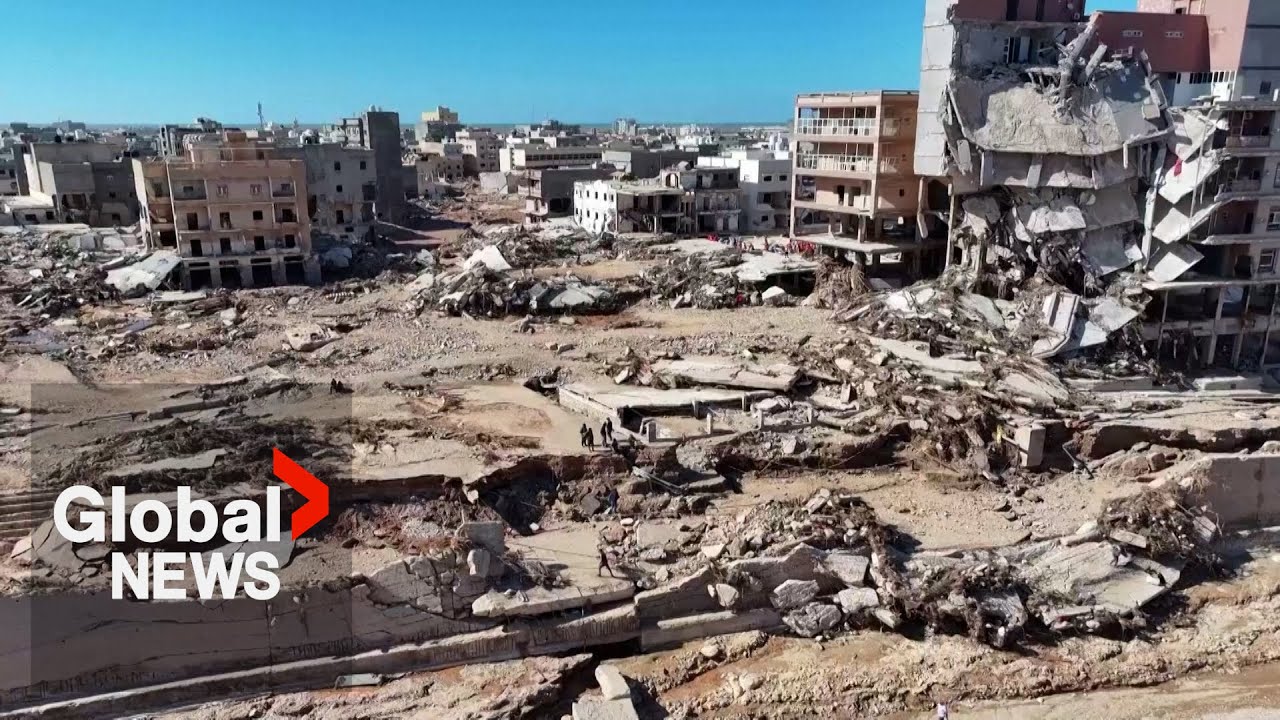 Libya Floods: Drone Video Shows Derna In Ruins After Deadly Dam Collapse