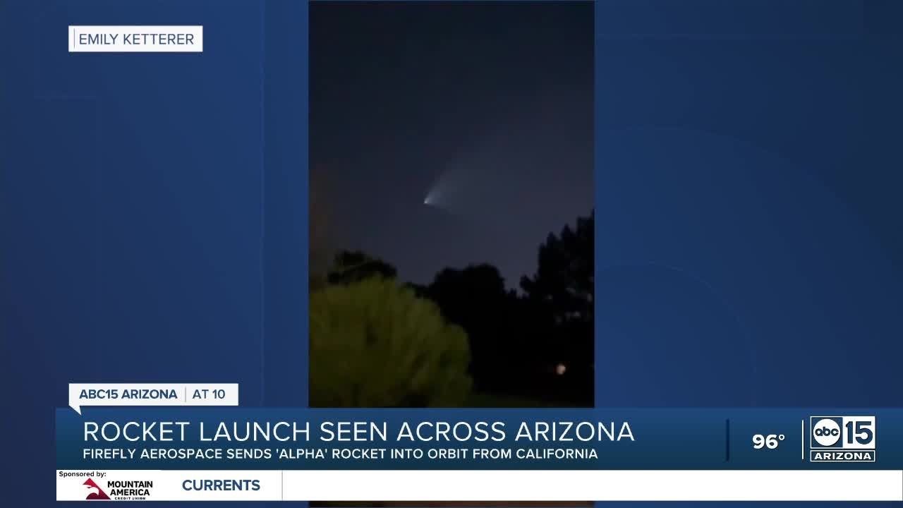 Light In The Arizona Sky? Apparent Space Launch Spotted Thursday Night