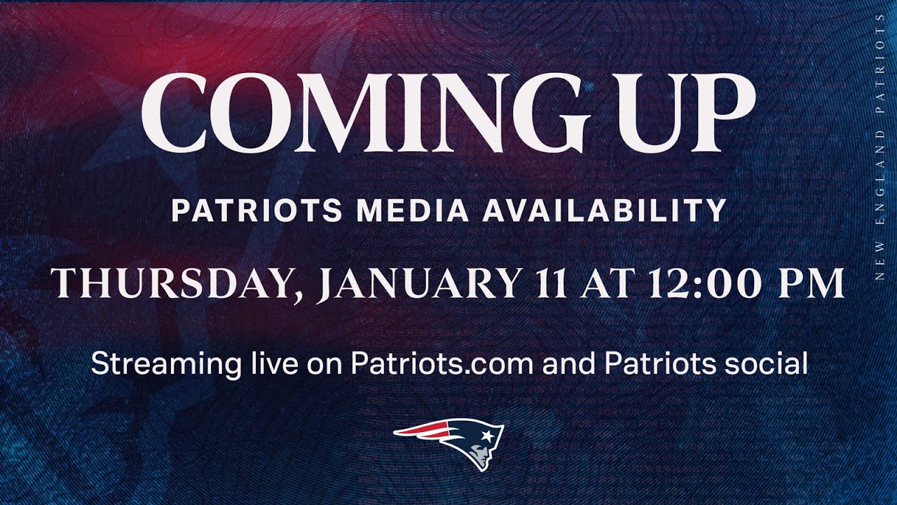 Live: Patriots Press Conference