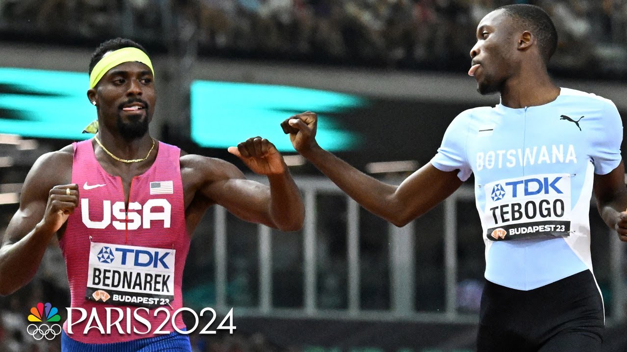 Tebogo And Kung Fu Kenny Bednarek’s Friendly Battle Heats Up 200m Semi At Worlds | Nbc Sports