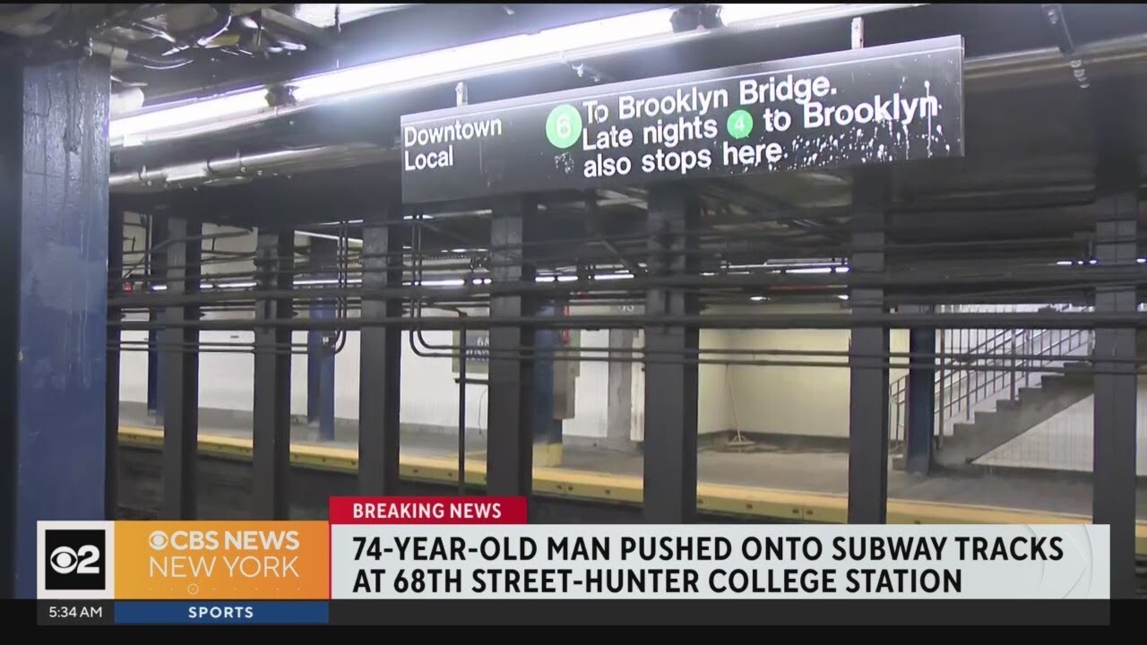 Man, 74, Pushed Onto Subway Tracks On Ues