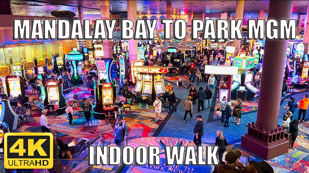 Mandalay Bay To Park Mgm (mostly) Indoor Walk – Las Vegas Strip – Dec. 28, 2023