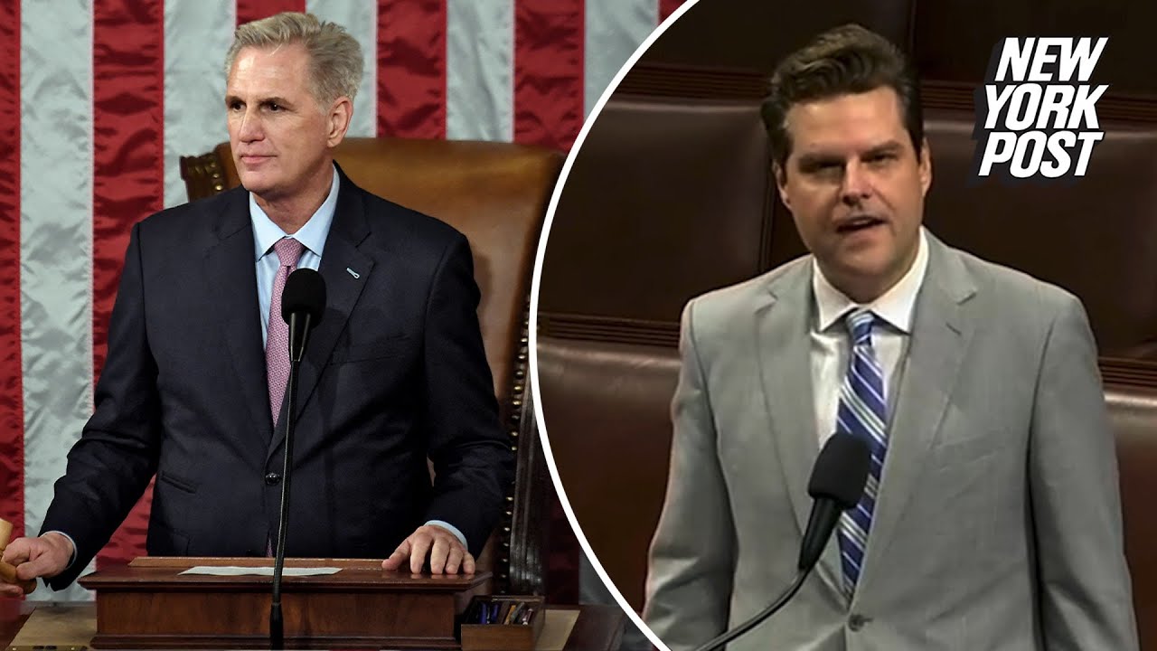 Matt Gaetz Threatens To Oust Mccarthy As House Speaker In Fiery Floor Speech