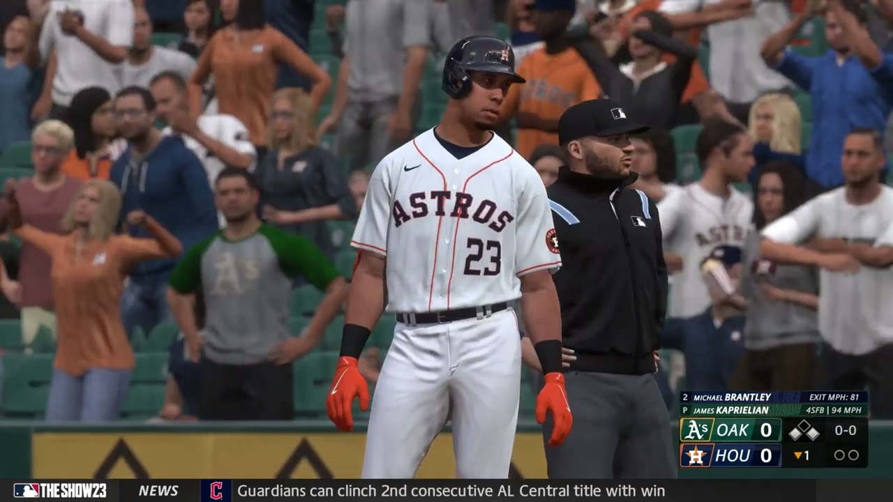 Mlb The Show 23 Gameplay: Oakland Athletics Vs Houston Astros – (ps5) [4k60fps]