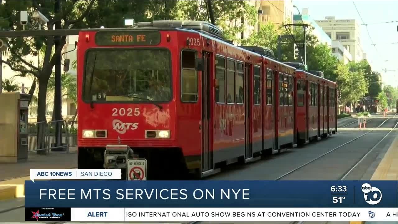 Mts Will Have Free Rides On New Year’s Eve | San Diego News