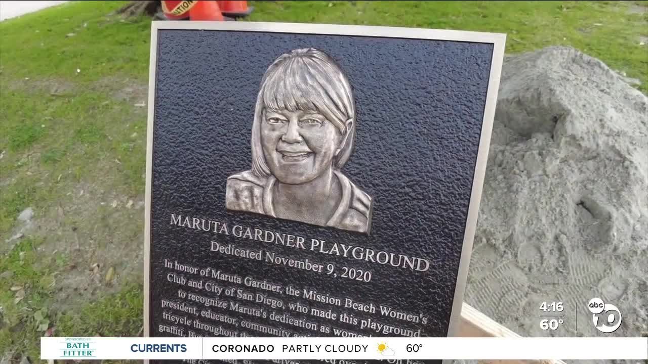 New Plaque At Bonita Cove Playground Honors Beloved Community Leader | San Diego News