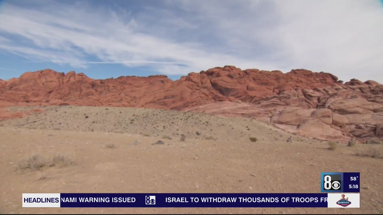 Outdoor Enthusiasts Start 2024 By Hiking At Red Rock canyon