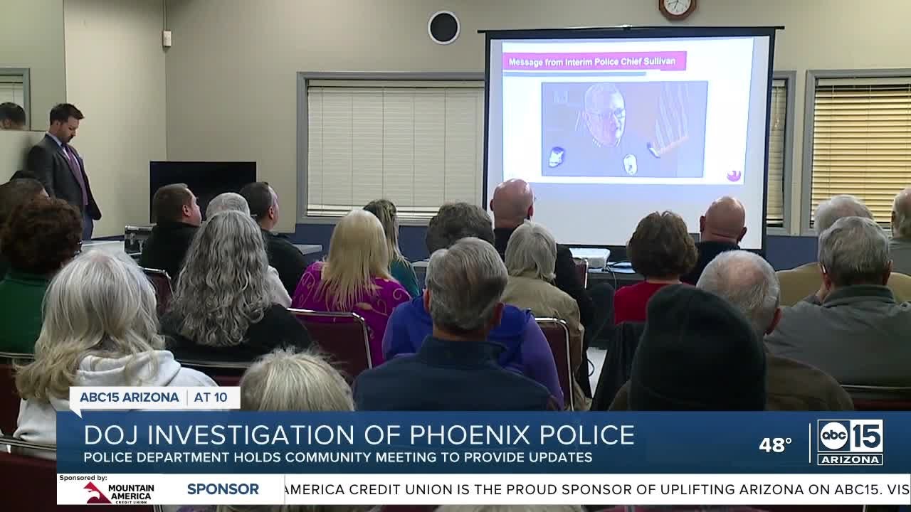 Phoenix Pd Provides Doj Investigation Update At Community Meeting