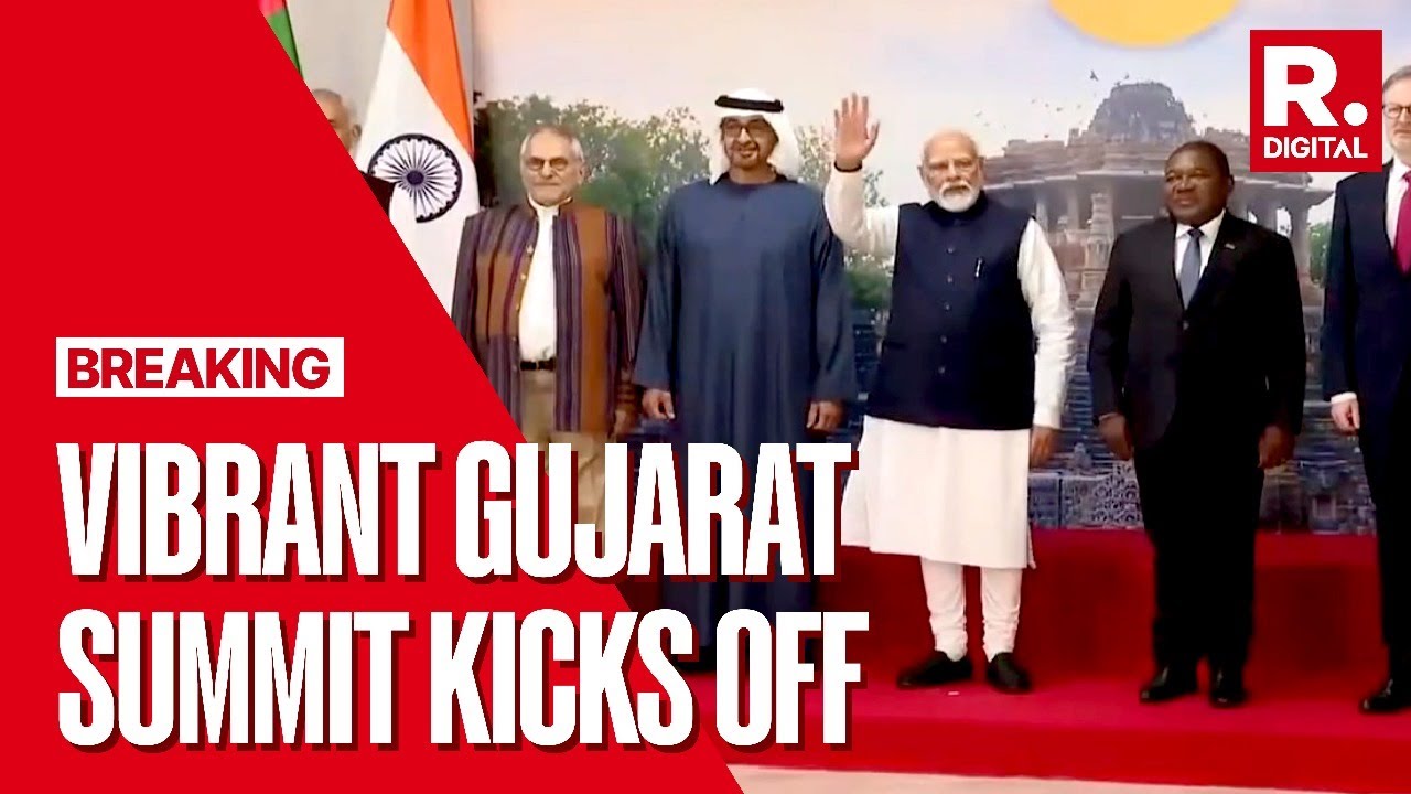 Pm Modi Convenes With Global Leaders At Vibrant Gujarat Summit