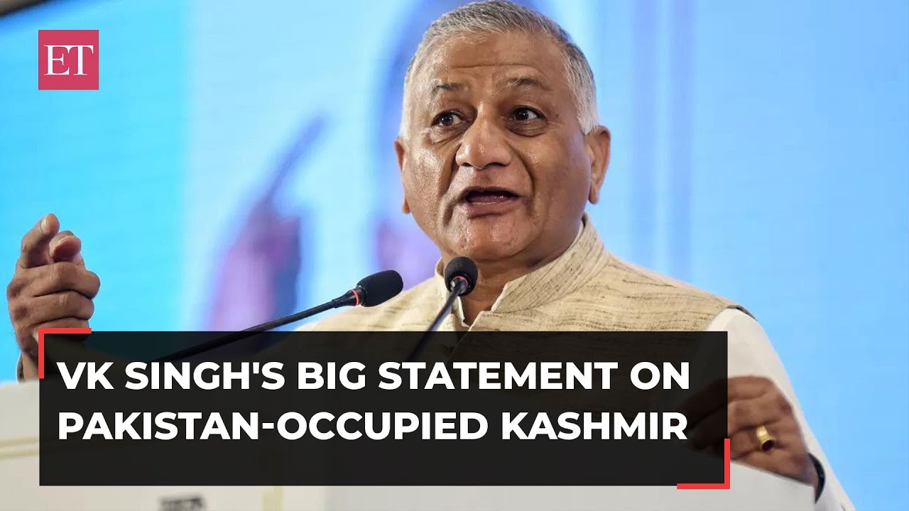 ‘pok Will Merge With India On Its Own’: Vk Singh’s Big Statement On Pakistan Occupied Kashmir | Econ Times