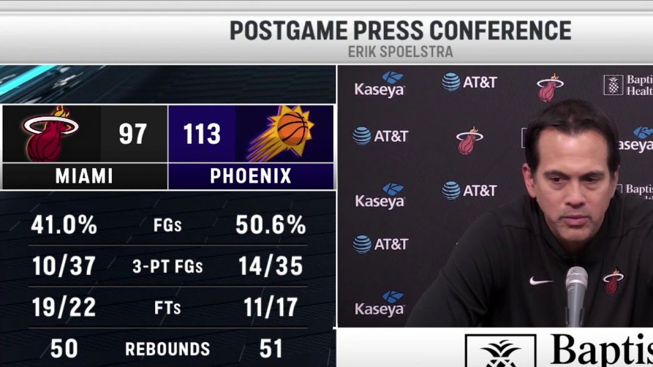 Postgame Reaction: Miami Heat At Phoenix Suns, 1/5/24/