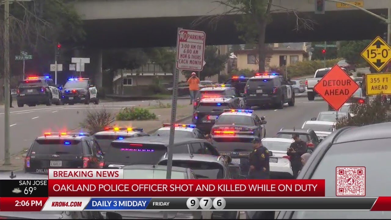 Procession For Oakland Officer Killed In The Line Of Duty