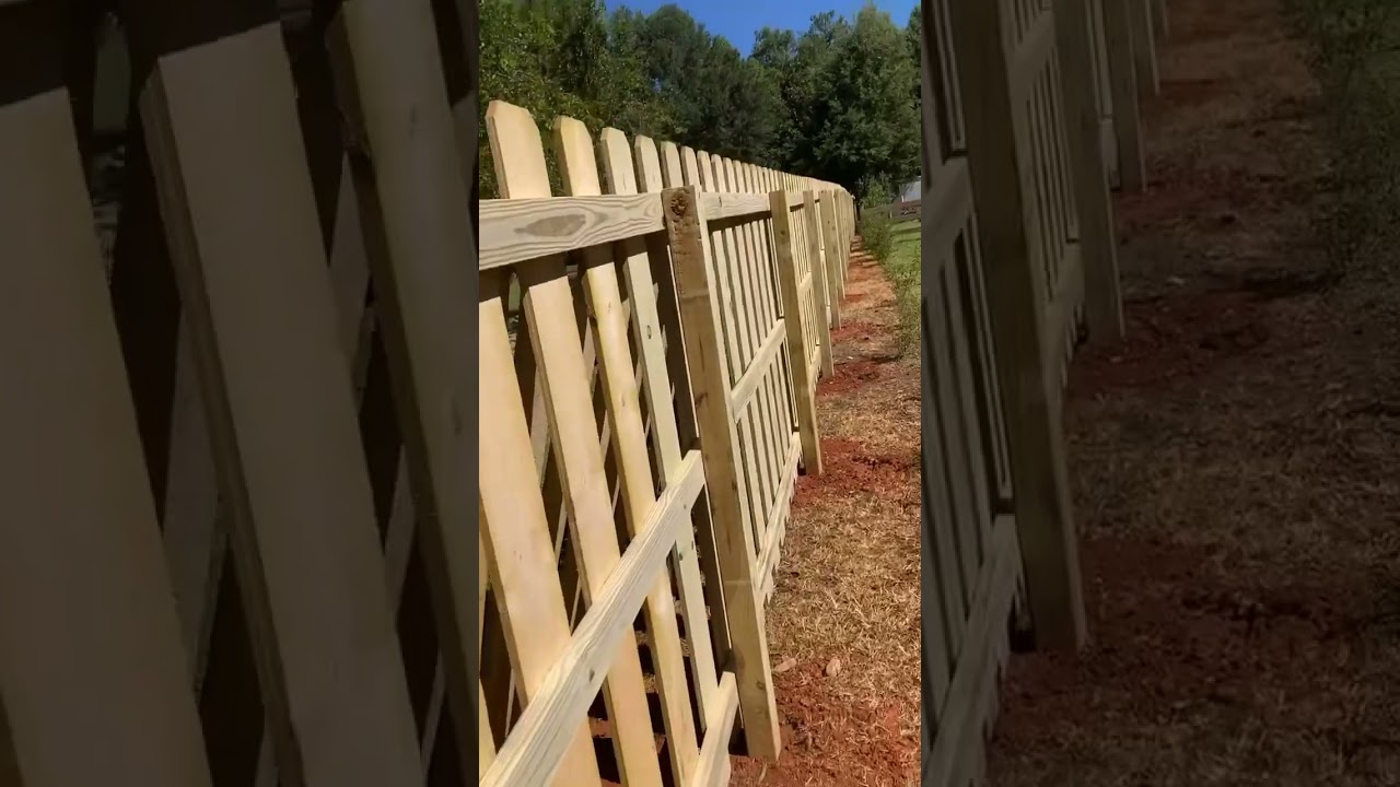 First Fence I Helped Put Up In Fayetteville Georgia