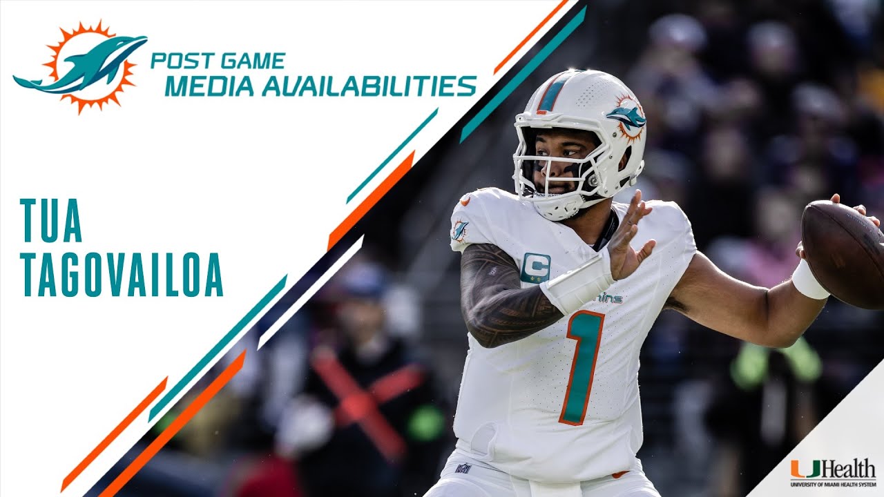 Quarterback Tua Tagovailoa Meets With The Media After #miavsbal | Miami Dolphins | Dolphins News