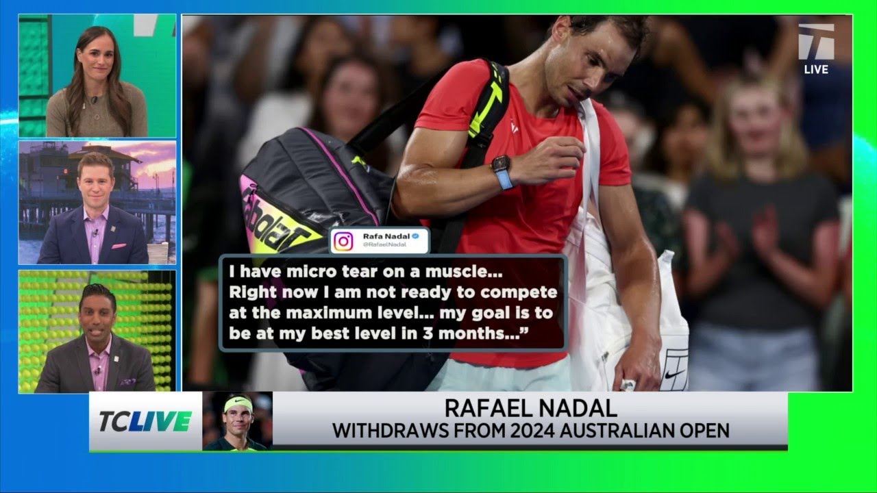 Rafael Nadal Withdrew From Australian Open | Tennis Channel Live | Tennis News