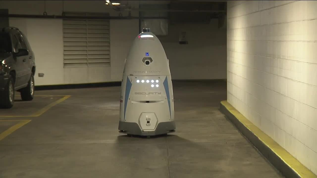 Robots Patrolling Parking Garages In Downtown Denver